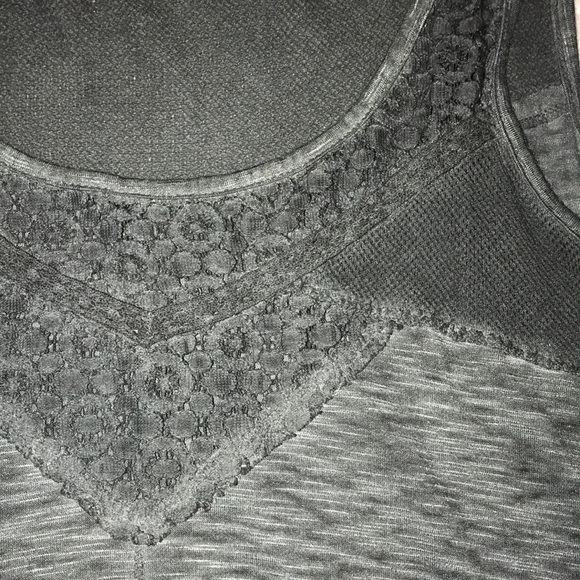 Mystree Acid Grey Knit Flowy Tank Small - Picture 3 of 4